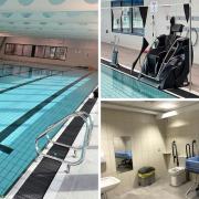 The upgraded facilities at Palmer Park Leisure Centre, including a new pool, a 'pool pod' and
