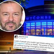 Ricky Gervais speaks out after sell-out gig tickets being resold for £350