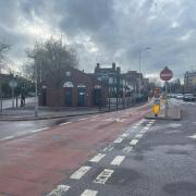The bus lane in Kings Road, Reading. Credit James Aldridge, Local Democracy Reporter
