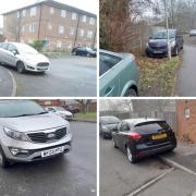 Illegal and obstructive parking in Shilling Close, West Reading. Credit: Jack Ewins