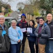 Conservatives campaigning for the re-instatement of weekly bin collections in Wokingham Borough. Credit: Wokingham Conservatives