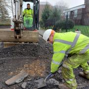 Road improvement work taking place in Reading. Credit: Reading Borough Council