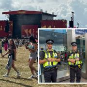 Reading Festival, inset officers at festival