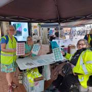 Helen Bryant with volunteers at Disability Pride in Reading. Credit: Reading Borough Council