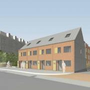 The vehicle access for the project to build 46 homes at 9 Upper Crown Street, Reading. Credit: Colony Architects