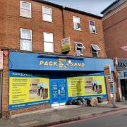 Pack & Send in Kings Road, Reading, which could be converted into a shop soon.