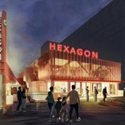 A design of the extension to The Hexagon in Queens Walk, Reading. Credit: Reading Borough Council
