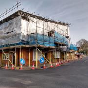 The Greyhound pub in Wargrave undergoing a transformation.