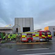 Fire at former Reading Evening post building