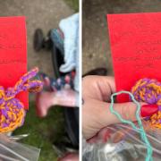 Woman finds special gift left by generous member of the public in local park