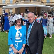 Local solicitor and lead vaccination centre volunteer attends royal garden party