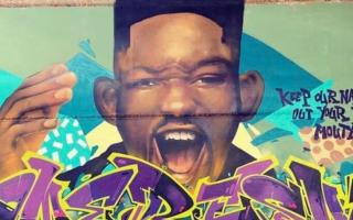Will Smith, painted by artists Same and Result, under Loddon Bridge in Reading