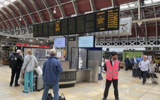 Blank screens at Paddington Station, London, after no trains could enter or leave the station, from 6.30am because of damage to overhead electric wires near Hayes and Harlington station