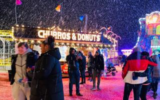 Delicious sweet treats like churros and donuts for sale at Reading Winter Wonderland. Credit: Premier Winter Wonderland Events