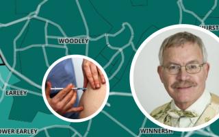 Councillor David Hare has called for people to get vaccinated. Credit: PA / Wokingham Borough Council / UK Government vaccine map