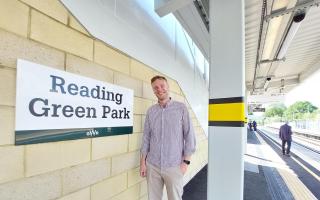 Councillor Jason Brock, leader of Reading Borough Council at Green Park Station. Credit: Reading Borough Council