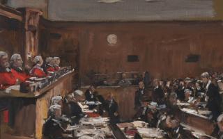 RARE and UNSEEN courtroom sketch to go on auction next month