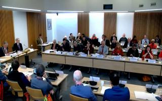The full Reading Borough Council meeting to set the budget for 2024/25. Credit: Reading Borough Council / Microsoft Teams