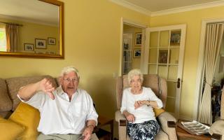 Malcolm and Cecilia Geater, both 89, at their retirement home in Lyefield Court, Emmer Green. Credit: James Aldridge, Local Democracy Reporting Service