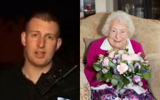 PC James Dixon and Gladys Goodwin died as a result of the crash