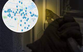 Burglary locations throughout August have been revealed