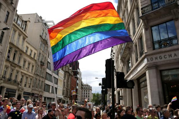               File photo dated 25/06/2016 of a rainbow flag as GPs in Northern Ireland have welcomed a Government move to ban "gay conversion" therapy. PRESS ASSOCIATION Photo. Issue date: Tuesday July 3, 2018. The controversial practice is to
